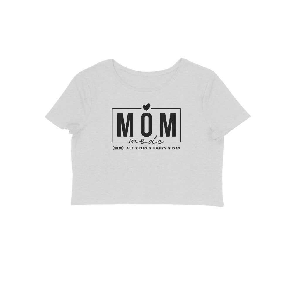 Mom Mode | Black | Crop Tops - FairyBellsKart