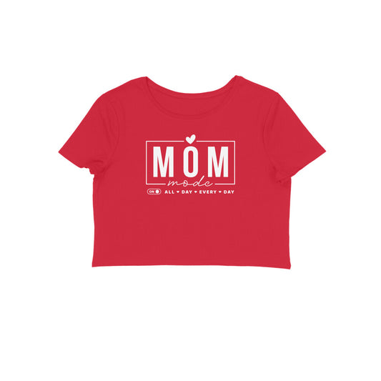 Mom Mode | White | Crop Tops - FairyBellsKart