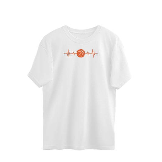 Basketball Heart Beat | Oversized T-Shirt - FairyBellsKart