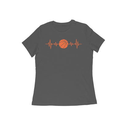Basketball Heart Beat |  Women's T-Shirt - FairyBellsKart