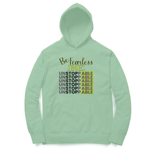 Be Fearless Be Unstoppable | Black & Green | Hoodie