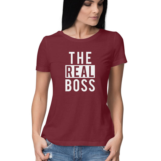 The Real Boss |  Women's T-Shirt - FairyBellsKart