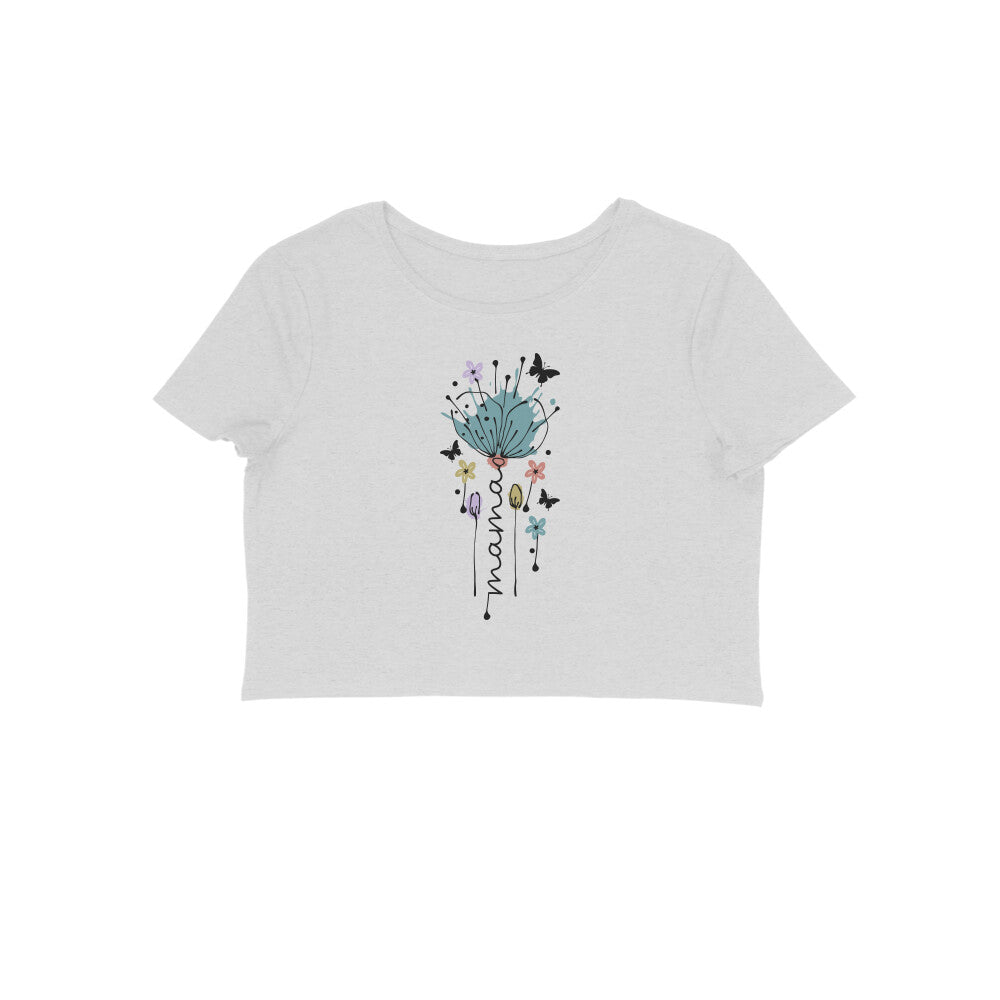 Mama | Flower | Crop Tops