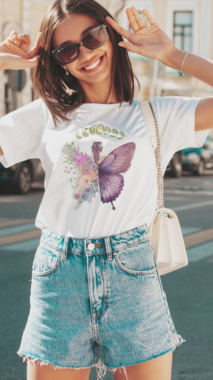 Embrace The Transformation | Moon & Butterfly | Women's T-Shirt