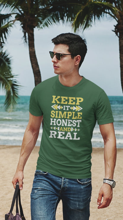 Keep It Simple Honest & Real | Men's T-Shirt