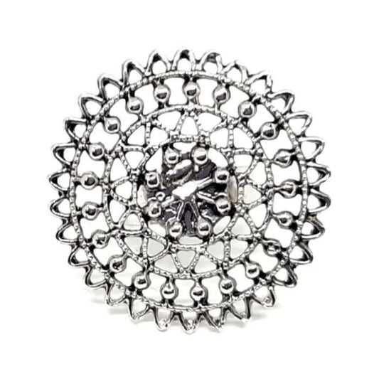 Oxidised Adjustable Ring Jewellery | FBK9113R - FairyBellsKart
