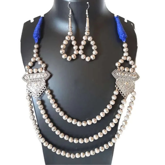 Oxidised Necklace Jewellery | FBK91167 - FairyBellsKart