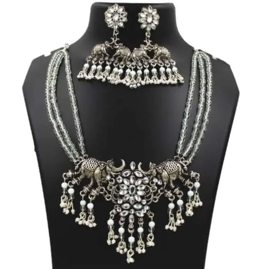 Oxidised Necklace Jewellery | FBK911A26N - FairyBellsKart
