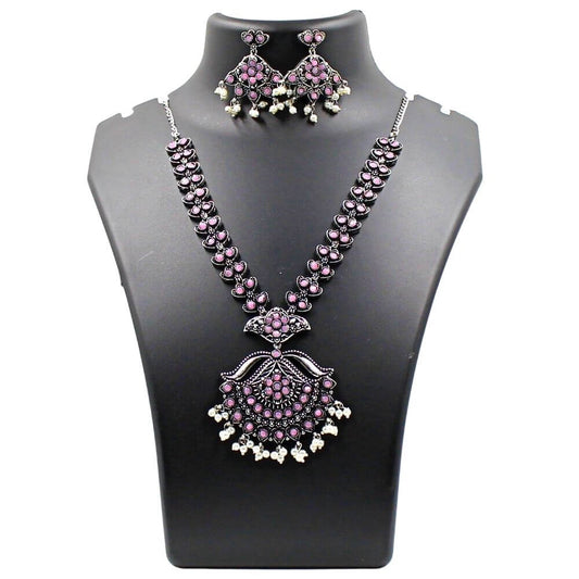 Necklace Jewellery Set | Pink | FBK911N02 - FairyBellsKart