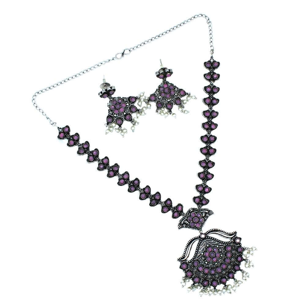 Stunning Chunky Purple Bead Jewelry Set: Necklace & Earrings – Jewelry  Bubble