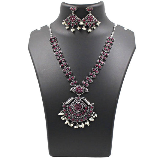 Necklace Jewellery Set | Magenta | FBK911N03 - FairyBellsKart