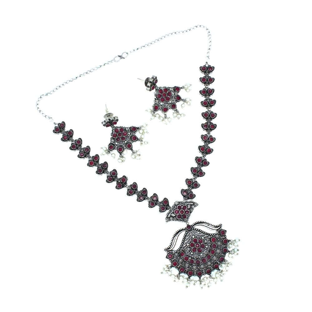 Necklace Jewellery Set | Magenta | FBK911N03 - FairyBellsKart