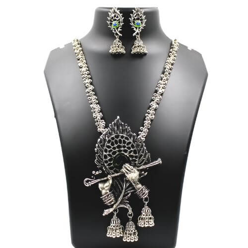 Oxidised Necklace Jewellery | FBK911A20N - FairyBellsKart
