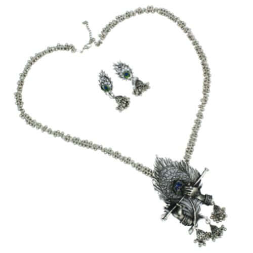 Oxidised Necklace Jewellery | FBK911A20N - FairyBellsKart