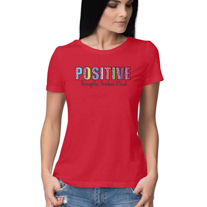 Positive Thoughts, Positive Mind | Leopard Print | Women's T-Shirt - FairyBellsKart