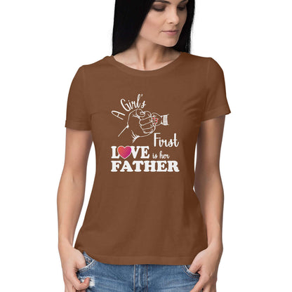A Girl's First True Love is her Father | White | Women's T-Shirt - FairyBellsKart