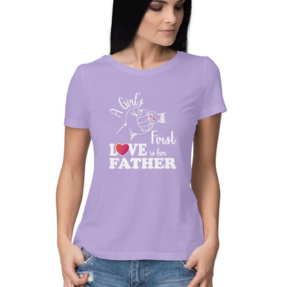 A Girl's First True Love is her Father | White | Women's T-Shirt | FairyBellsKart | Rs. 799.00