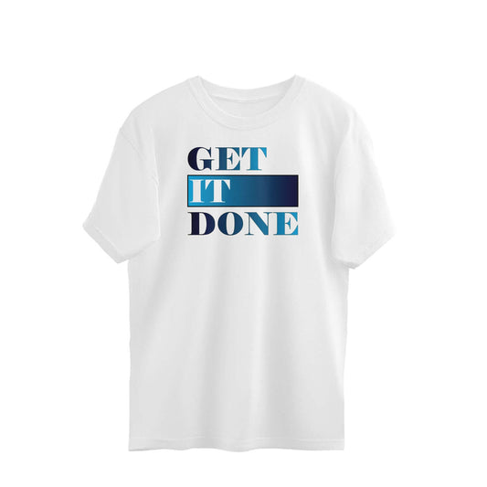 Get It Done | Blue | Oversized T-Shirt - FairyBellsKart