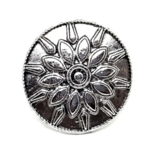 Oxidised Adjustable Ring Jewellery | Flower Desing | FBK9111R - FairyBellsKart