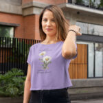 I Will Go Pick Daisies And Have A Happy Heart I Vintage Flower 002 | Crop Tops - FairyBellsKart