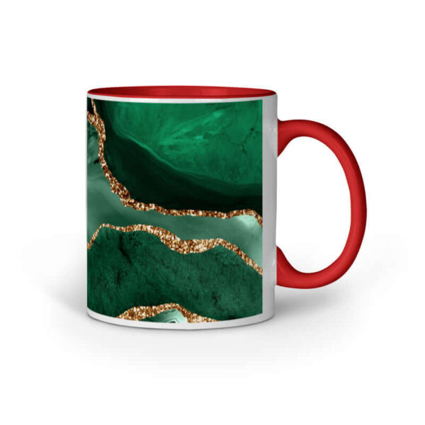 Green Emerald Agate Gold | Mug at FairyBellsKart