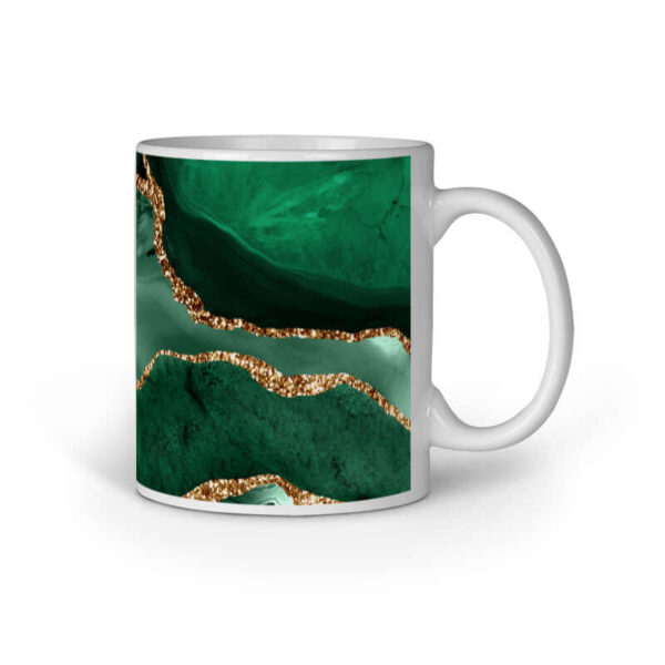 Green Emerald Agate Gold | Mug at FairyBellsKart