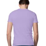 Men's Half Sleeve Round Neck Regular Fit T-Shirt | Iris Lavender - FairyBellsKart