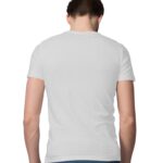 Men's Half Sleeve Round Neck Regular Fit T-Shirt | Melange Grey - FairyBellsKart