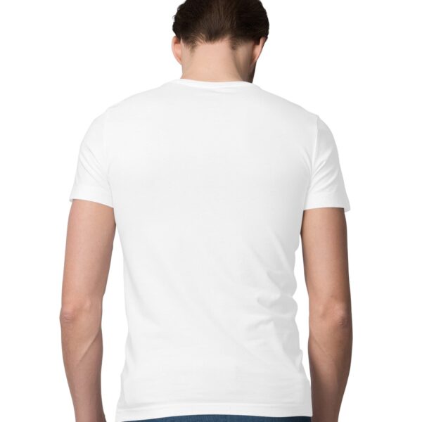 Men's Half Sleeve Round Neck Regular Fit T-Shirt | White - FairyBellsKart