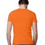 Men's Half Sleeve Round Neck Regular Fit T-Shirt | Orange - FairyBellsKart