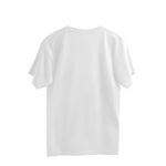 Oversized Baggy Fit Half Sleeve Round Neck T-Shirts | White - FairyBellsKart