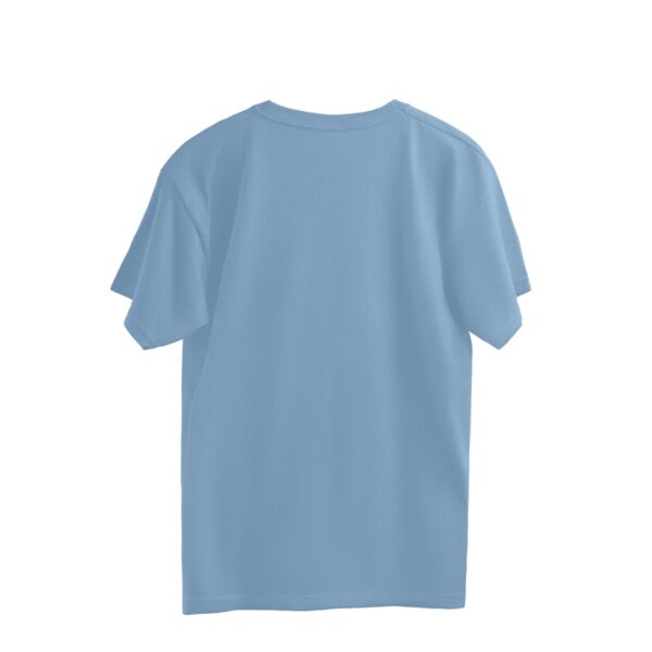 Oversized Baggy Fit Half Sleeve Round Neck T-Shirts | Baby Blue - FairyBellsKart