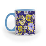 Violet & Yellow Flowers | Violet | Mug - FairyBellsKart