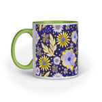 Violet & Yellow Flowers | Violet | Mug - FairyBellsKart