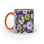 Violet & Yellow Flowers | Violet | Mug - FairyBellsKart