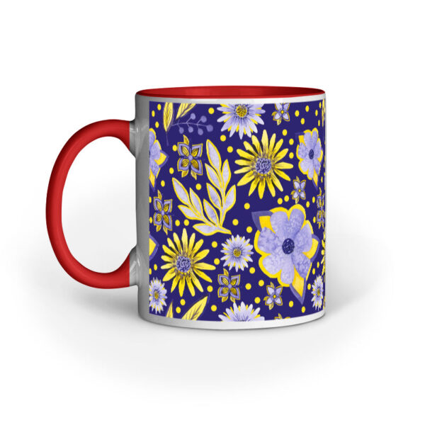 Violet & Yellow Flowers | Violet | Mug - FairyBellsKart