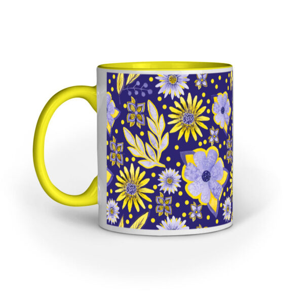 Violet & Yellow Flowers | Violet | Mug at FairyBellsKart