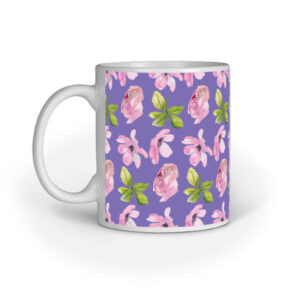 Pink Watercolor Roses | lavender | Mug - FairyBellsKart