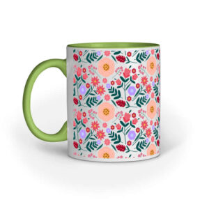 Peach Flower & Leaf | Mug - FairyBellsKart