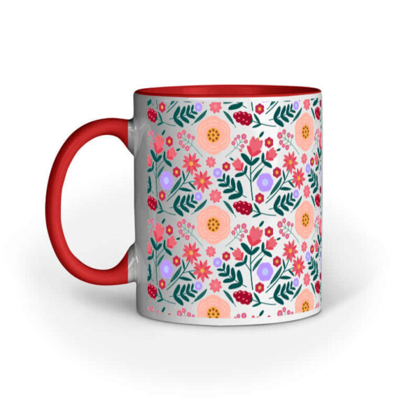 Peach Flower & Leaf | Mug - FairyBellsKart