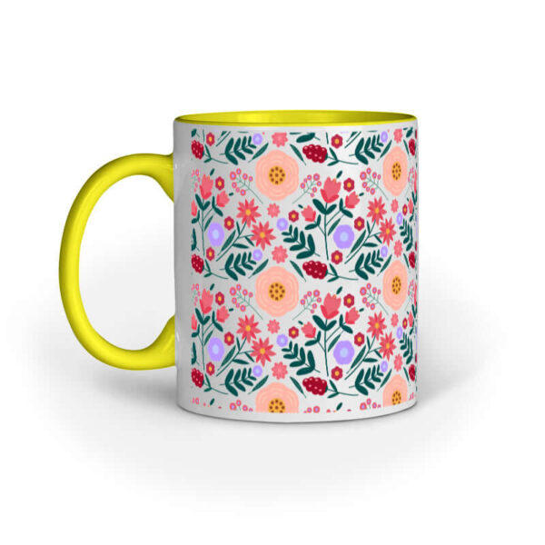 Peach Flower & Leaf | Mug at FairyBellsKart