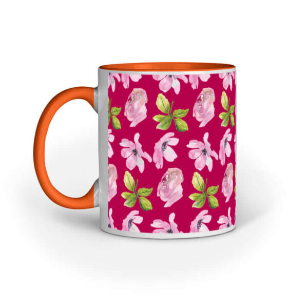 Pink Watercolor Roses | Magenta Pink | Mug - FairyBellsKart
