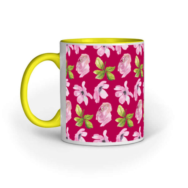 Pink Watercolor Roses | Magenta Pink | Mug at FairyBellsKart