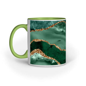 Green Emerald Agate Gold | Mug - FairyBellsKart