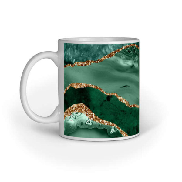 Green Emerald Agate Gold | Mug at FairyBellsKart