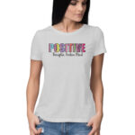 Positive Thoughts, Positive Mind | Leopard Print | Women's T-Shirt - FairyBellsKart