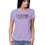 Positive Thoughts, Positive Mind | Leopard Print | Women's T-Shirt at FairyBellsKart