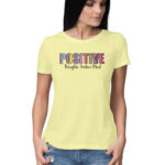 Positive Thoughts, Positive Mind | Leopard Print | Women's T-Shirt at FairyBellsKart