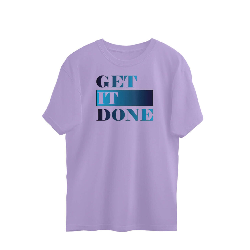 Get It Done | Blue | Oversized T-Shirt - FairyBellsKart