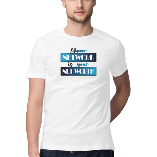 Your Network is your Net Worth  | Blue | Men's T-Shirt - FairyBellsKart